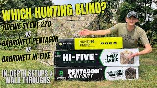 Which Hunting Blind? In-depth Reviews of Tidewe Silent, Barronett Pentagon HD, and Barronett Hi-Five