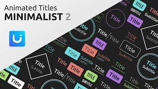 Animated Titles - Minimalist 2 - Doozy UI - Addon Preview