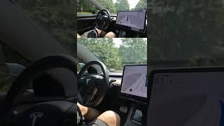 Hands-free driving is here with Tesla FSD supervised! #shorts #reels #clips #new #update #ai #fsd