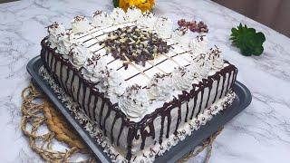 Бисквитный Торт дар Листи Тафдон — Зеби Дастархони Ид | Amazing Cake on Oven Tray— Beautiful for Eid