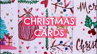 EASY HOLIDAY CARDS HANDMADE CHRISTMAS CARD IDEAS  DIY GIFTS #christmascard #christmascrafts