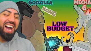 GODZILLA and KING KONG vs MECHA GODZILLA but its on a LOW BUDGET