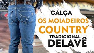 CALÇA COUNTRY JEANS MASCULINA OS MOIADEIROS DELAVÊ - DEMONSTRAÇÃO LOJA BADANA