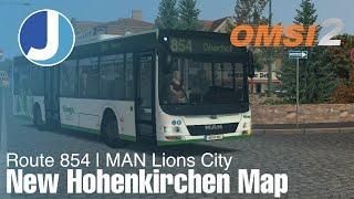 The New Hohenkirchen Map | Route 854 | OMSI 2 | MAN Lions City