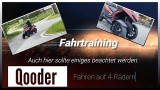 qooder quadro 4, Fahrspass auf 4 Räder, Einsteiger Umsteiger Tipps, Fahrtraining und Eindrücke.