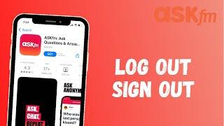 How to Log Out of your ASKFM Account | 2021