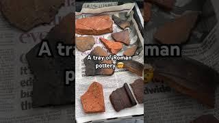 A tray of Roman pottery  #ytshorts #history