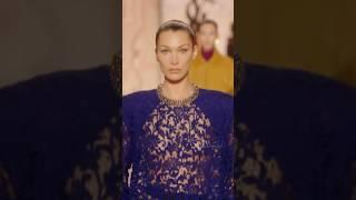 NEW | Bella Hadid walking for Ysl FW25 | #bellahadid #model #runway #catwalk #fashion #shorts
