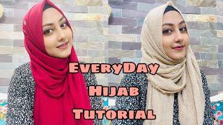 My Everyday Hijab Tutorial- 2 Simple Hijab Style - Being Priotee