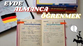 EVDE ALMANCA ÖĞRENMEK | kendi kendime nasıl çalışıyorum? | oynatma listeleri, internet, kitaplar...