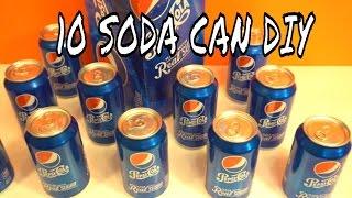 10 SODA CAN  SURVIVAL PROJECTS