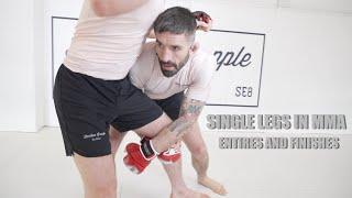 MMA Shootboxing | How to Enter & Finish a Single Leg Takedown - Matt Inman