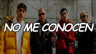 BANDIDO, Duki, Rei, Tiago PZK - No Me Conocen Remix (Official Video Lyric)