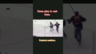 context matters, you can't just slow a play down and call it "dirty." #nhlshorts #oilers #mcdavid