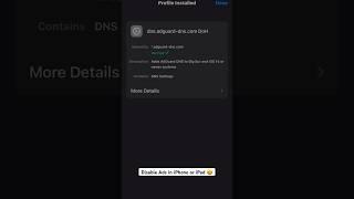 How to Disable Ads in iPhone or iPad  | AdGuard DNS iPhone #howto #iPhone #dns #adblocker #adguard
