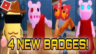 How to get ALL 4 NEW BADGES in PIGGY RP INFECTION - ROBLOX