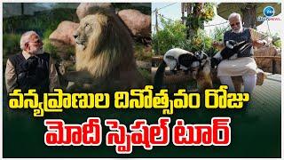 PM Modi Special Tour For World Wildlife Day | Vantara | వన్యప్రాణుల దినోత్సవం రోజు మోదీ స్పెషల్ టూర్