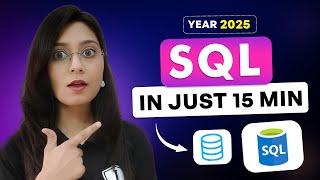 Learn SQL Basics in Just 15 Minutes!  | Beginner's Guide to SQL