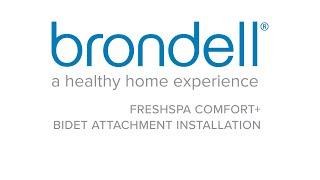 FreshSpa FSR-15 Comfort+ bidet attachment installation.