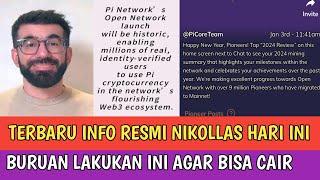 PI NETWORK TERBARU HARI INI ○ INFO RESMI Dr. NIKOLLAS LAKUKAN INI AGAR BISA CAIR