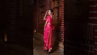 Channeling My Inner Desi Doll  #SareeSwag #PrettyLook #youtubeshorts