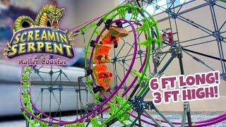 K'NEX Screamin' Serpent Roller Coaster!!! The RADDEST Roller Coaster From Your Childhood!