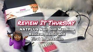 NATPLUS Rechargeable  Nail Drill Machine Review Demo and First impression