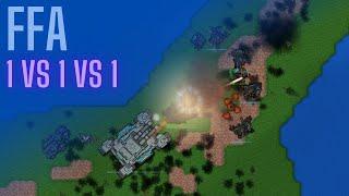 AEAU - 1 vs 1 vs 1 | Rusted Warfare - RTS