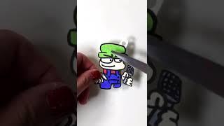 Drawing Friday Night Funkin' Bambi Mod (Shrinky Dinks│Vs. Dave and Bambi) #shorts