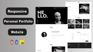 Building a Responsive Personal Portfolio Website from Scratch: HTML, CSS, and JavaScript Tutorial