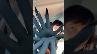 Trying On Nail Gloves #asmr #relax #tapping #nails