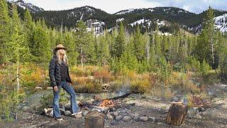 MY Very REMOTE CAMP in THE WOODS of IDAHO (There's NO ONE out here) | Truck Camping | Van Life