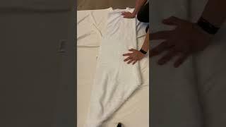 How to fold: spa roll towel #folding #towelart #howto #viral