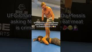 Dricus Du Plessis was wild for saying this to Nina Drama LOL #shorts #UFC #mma