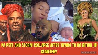 BAD NEWS YUL EDOCHIE IN T3ARS AS PA PETE & STORM COLLAPSE IN CEM3TERY AFTER JUJU BACKFIR3D