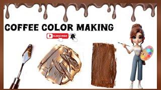 How to Make Coffee Color | Easy DIY Coffee Paint for Art | Colormixology