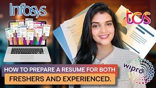 How to create a Resume? | Freshers & Experienced | Simple yet effective Resume | #job #itjob #resume