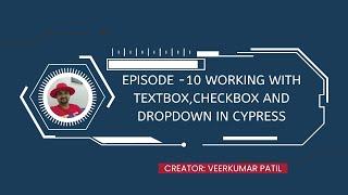 Working With Textboxe CheckBox and Dropdown in Cypress