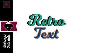 Inkscape Tutorial: Retro Text Effect Vector (Episode #67) @ Ardent Designs