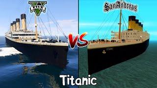 GTA 5 TITANIC VS GTA SAN ANDREAS TITANIC - WHICH IS BEST?