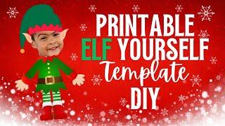 ️ PRINTABLE Elf Yourself Template | Kids or Adult | Funny Christmas Holiday DIY Printable PDF Canva