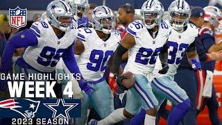 New England Patriots vs. Dallas Cowboys Game Highlights | NFL 2023 Week 4