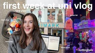 first week of uni vlog | lectures, reset routine + nottingham life!