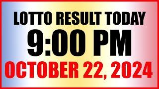 Lotto Result Today 9pm Draw October 22, 2024 Swertres Ez2 Pcso