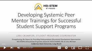 CSU HSI-STEM Mentoring & Programming Module: Episode 2