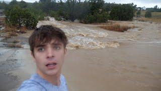 I hit a tree and got stuck, then was left stranded for two days because of flash floods… *stress*