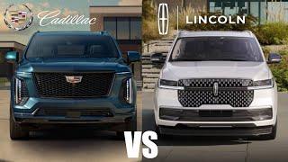 Lincoln Navigator vs Cadillac Escalade (2025) Battle of opulence.