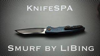 Smurf (Elf) M390 Люксовый сканди от LiBing / Knife SPA folding knives