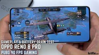 Oppo Reno 8 Pro PUBG Gaming test 90FPS | Dimensity 8100 Max, 120Hz Display