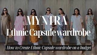 How to create Ethnic capsule Wardrobe using limited pieces  #minimalist #capsulewardrobe